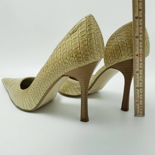 Diba Zana D'orsay Pointed Toe Heels Shoes Faux Croc Skin Slip On Size 7M - Picture 5 of 12