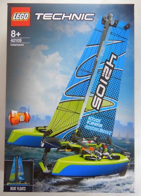 NEW LEGO Technic Catamaran 42105 Floats on Water (2 Boats in Box) Power  Boat 5702016616446|
