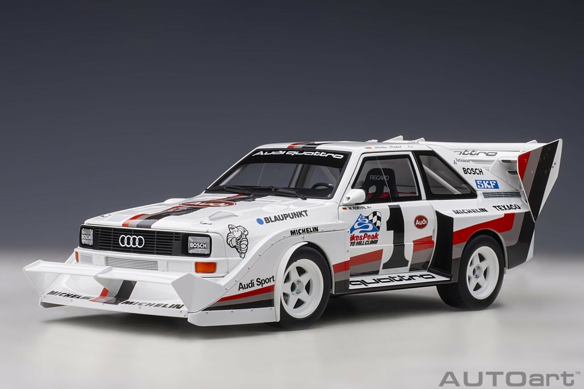 ミニカー AUTOart Audi sport Quattro 1988 1/18 AUTOART 1/18 Audi Sport Quattro S1 Rally San Remo 1985 #5