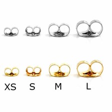 14K Solid Gold Push Backs. Replacement Backing- Butterfly Earring Backs.