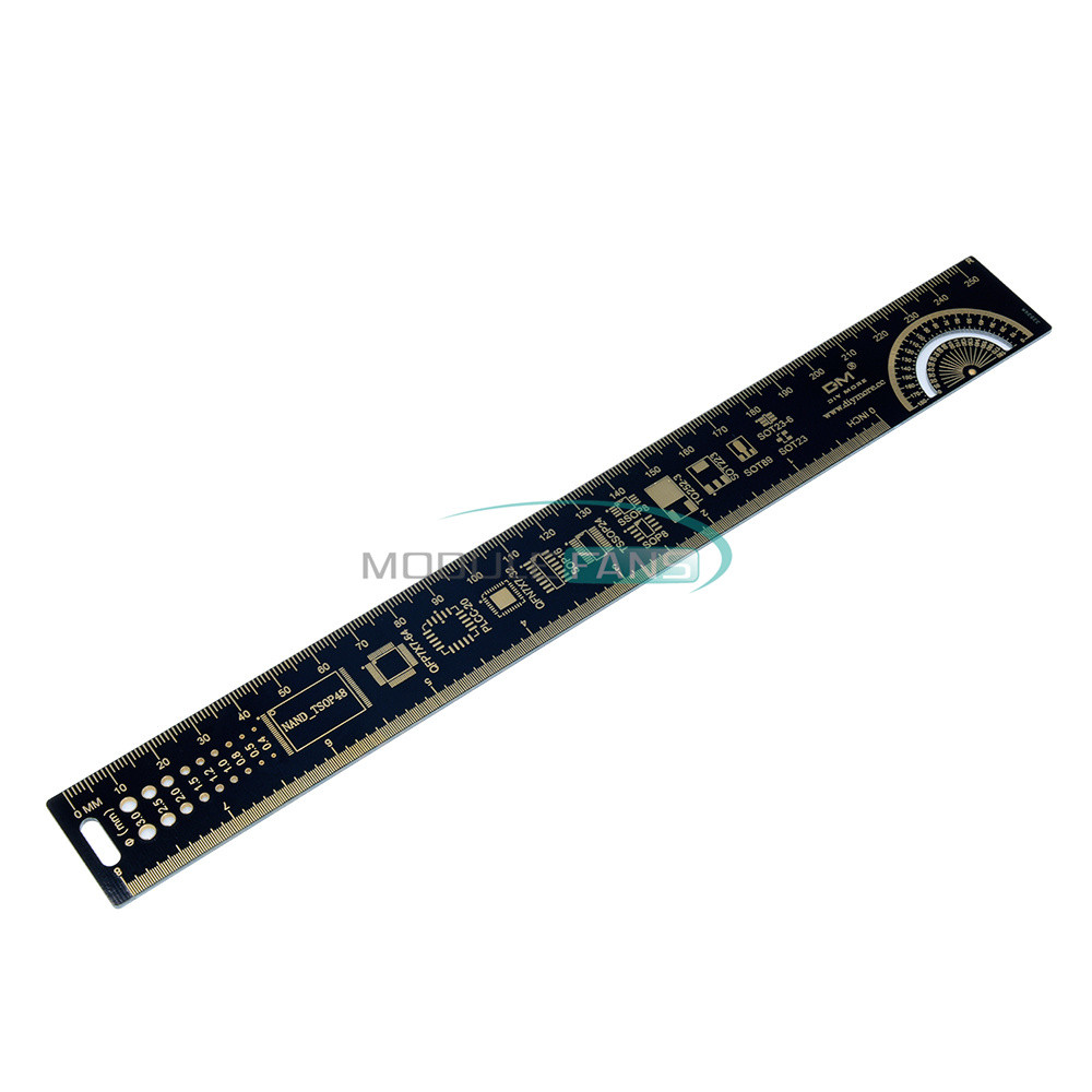 Resistor Rular 25cm Multifunctional PCB Ruler Measuring Tool Resistor Capacitor Chip ...