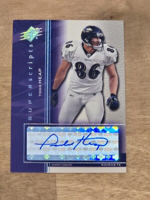 2004 SPx Super Scripts Todd Heap #SS-HE Auto