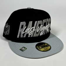 Las Vegas Raiders NFL Draft 59FIFTY New Era Hat Size 7 1/8