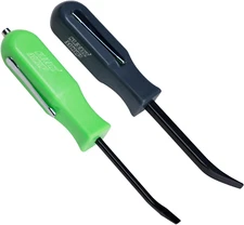 2 PCS Mini Pocket Pry Bar Set, 4.5 Inch Small Pry Bar Tool with Pocket Clip