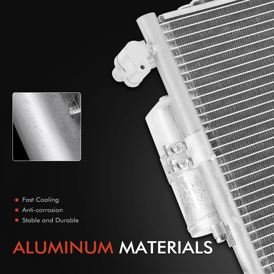 Condensador de aire acondicionado con conjunto receptor secador para Pontiac Vibe 03-08 Foto 2 de 4