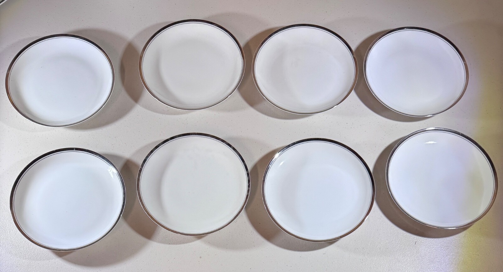 Eternal Fine China - Wedding Band by Vern Forbes Japanese - 8 Small Plates 6.5