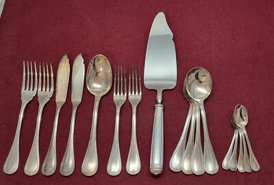 Christofle Malmaison Besteck Konvolut u.a Moccalöffel Fischbesteck Tortenheber 