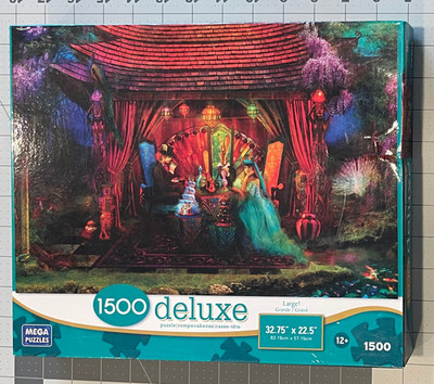 Mega Puzzles A Mad Teaparty Deluxe by Mega Brands - 1,500 Piece, New, Top Dented