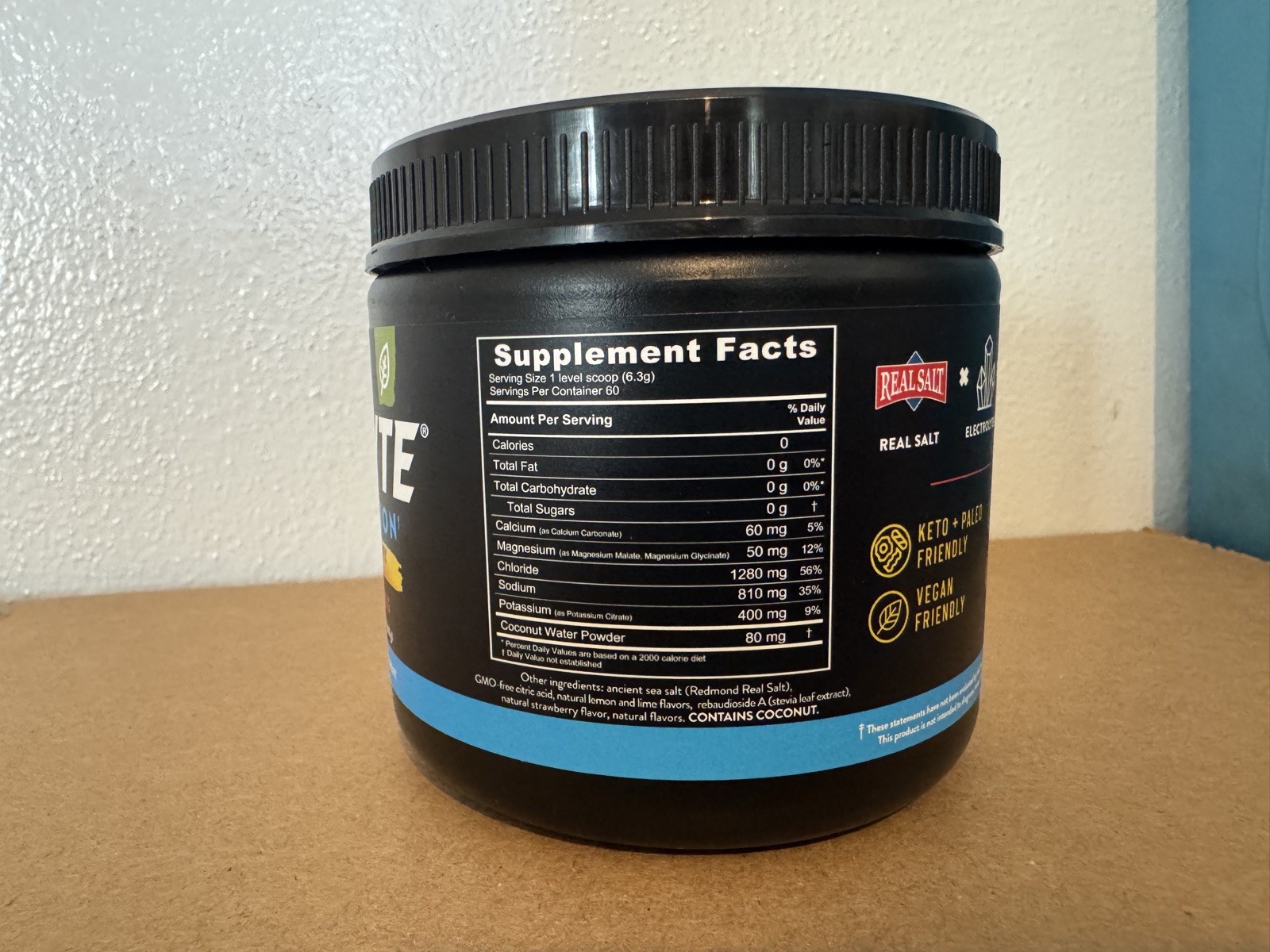 Redmond Re-Lyte Hydration Electrolyte Mix Strawberry Lemonade  60 Servings NEW!