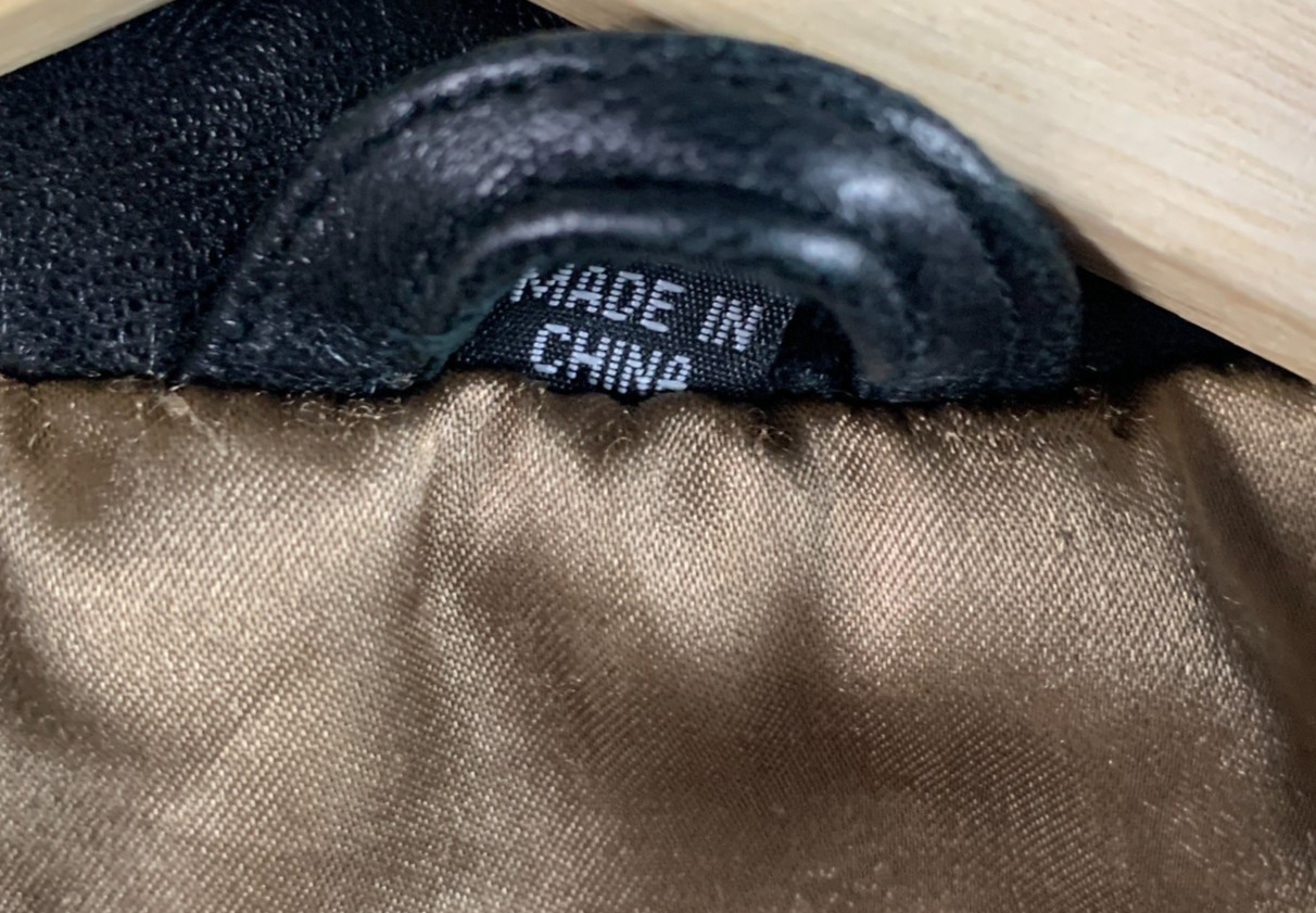 Kasper Jacket Brown Leather Collared Buttons Pock… - image 13