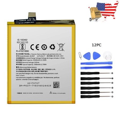 New Battery BLP637 Replacement For OnePlus 5 A5000 3300mAh, 3.85V + Tools