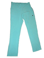 Scrubstar Brand Women  s Tropic Turquoise Poly/spandex Scrub Pants SZ M zip ankle