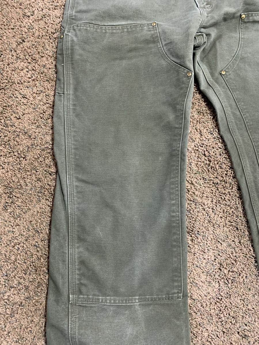 Vintage B01 MOS Carhartt Double Knee Pants 36x34 Green US Made | eBay