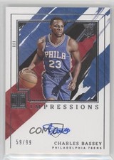 2021-22 Panini Impeccable Impressions Signatures 59/99 Charles Bassey Auto 2r8