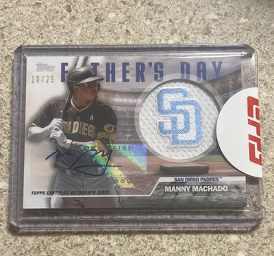 Topps 2023 Series 2 Manny Machado Father’s Day Team Patch Auto /25 #FD-MM