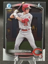 2025 Bowman BCP-100 Sammy Stafura Chrome Prospects Cincinnati Reds