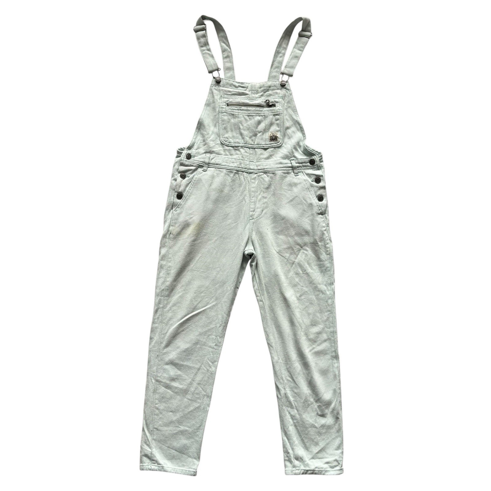 Vintage Womens Dungarees 90s Pale Blue Retro 10 image 2