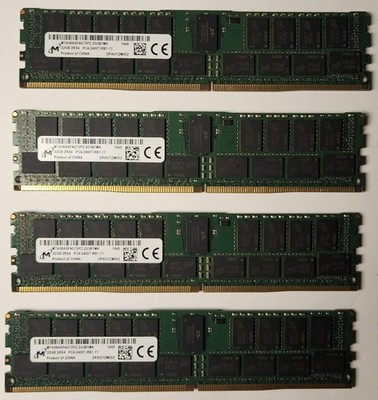 Micron 128GB kit (4x32GB) MTA36ASF4G72PZ-2G3B1 ECC Reg Server Memory