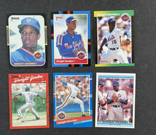 Donruss Dwight Gooden 6 cards (1987-1992: #199, #69, #270, #171, #266, #446)