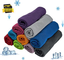 Cooling Towels, Soft Breathable Sweat Ice Towel for Sports, Yoga, Gym, Golf, Cam