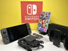 NINTENDO Switch Black full Accessories with Mario kart 8 Beautiful