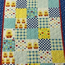 Patchwork Baby Quilt Duck Theme