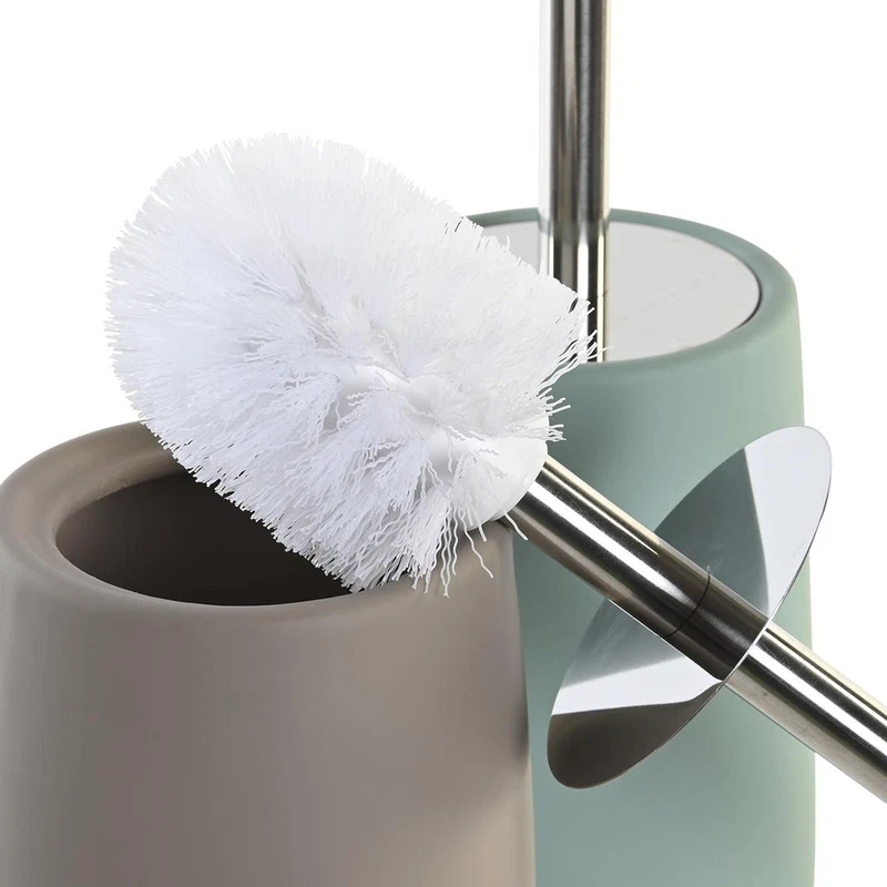 Scopino WC Dolomite Beige o Verde Menta con Manico in Acciaio Inox 41 cm, fotografia 9 di 9