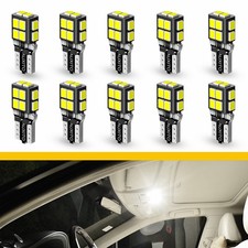 20x Led License Plate Interior Light Bulb Super White T10 194 168 W5w 2825 6500k