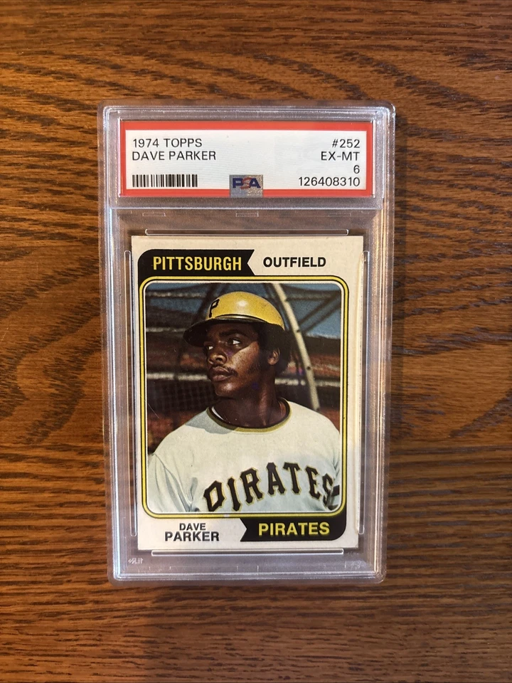 1974 Topps - Dave Parker #252 (RC) - Imagem 3 de 3