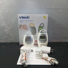 VTech DM221 Digital Audio Baby Monitor w/ Parent  Baby Unit 1000ft Range Used