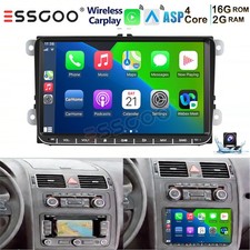 Android 16 Carplay Autoradio GPS SAT NAVI +Cam Für VW GOLF 5 6 PASSAT Touran EOS