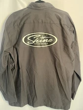 Jimmy Shine SPEED SHOP Work Shop Shirt XL Button Up Red Kap So Cal 90’s Y2K
