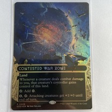 MTG Edge of Eternities - Contested War Zone(Foil) - Rare 0008 NM