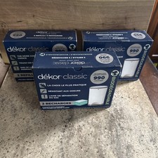 Dekor Classic Diaper Pail Biodegradable Refills 2 Count Per Box Lot Of 3