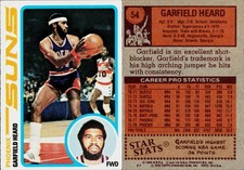 1978-79 Topps Basketball Card #54 Garfield Heard Phoenix Suns