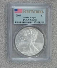 2009 BU American Silver Eagle PCGS MS70 (515)