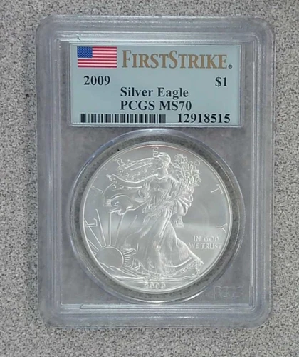 2009 BU American Silver Eagle PCGS MS70 (515)