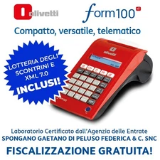 RT Registratore Telematico Cassa OLIVETTI Form 100 GIA' ATTIVATO E AGGIORNATO!