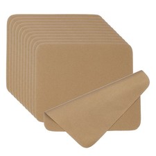12Pcs 6.9x5.7 Inch Brown Glasses Cleaning Cloth Microfiber Eyeglasses Cloth