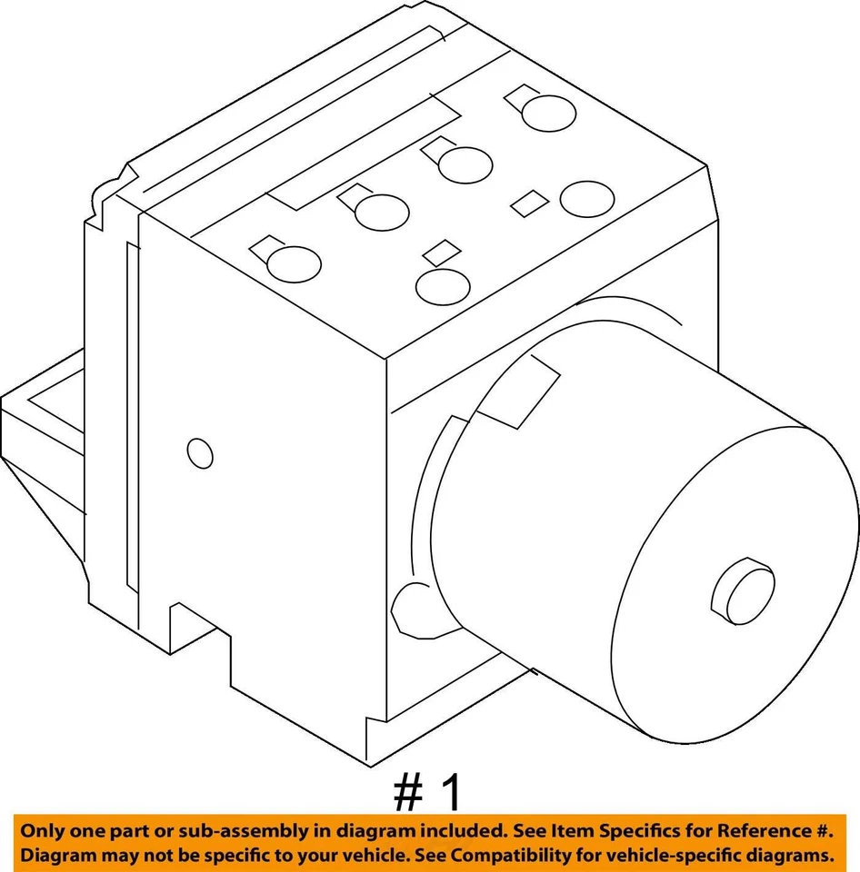 ABS Pump Anti-Lock Brake Part Assembly With Adaptive Cruise Opt 8T3 Fits 11-12 C - Image 4 of 4