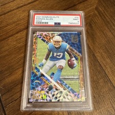 2021 Panini Donruss Elite Football Keenan Allen Gold /10 Graded 9 Mint