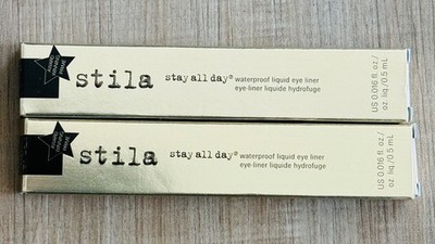 2 Pack Stila Stay All Day Waterproof Liquid Eye Liner Intense Black Brand New