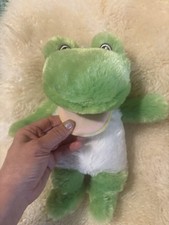 KELLYTOY 11  FROG Green Yellow FULL BODY PUPPET Theater Show Plush Croak Toy