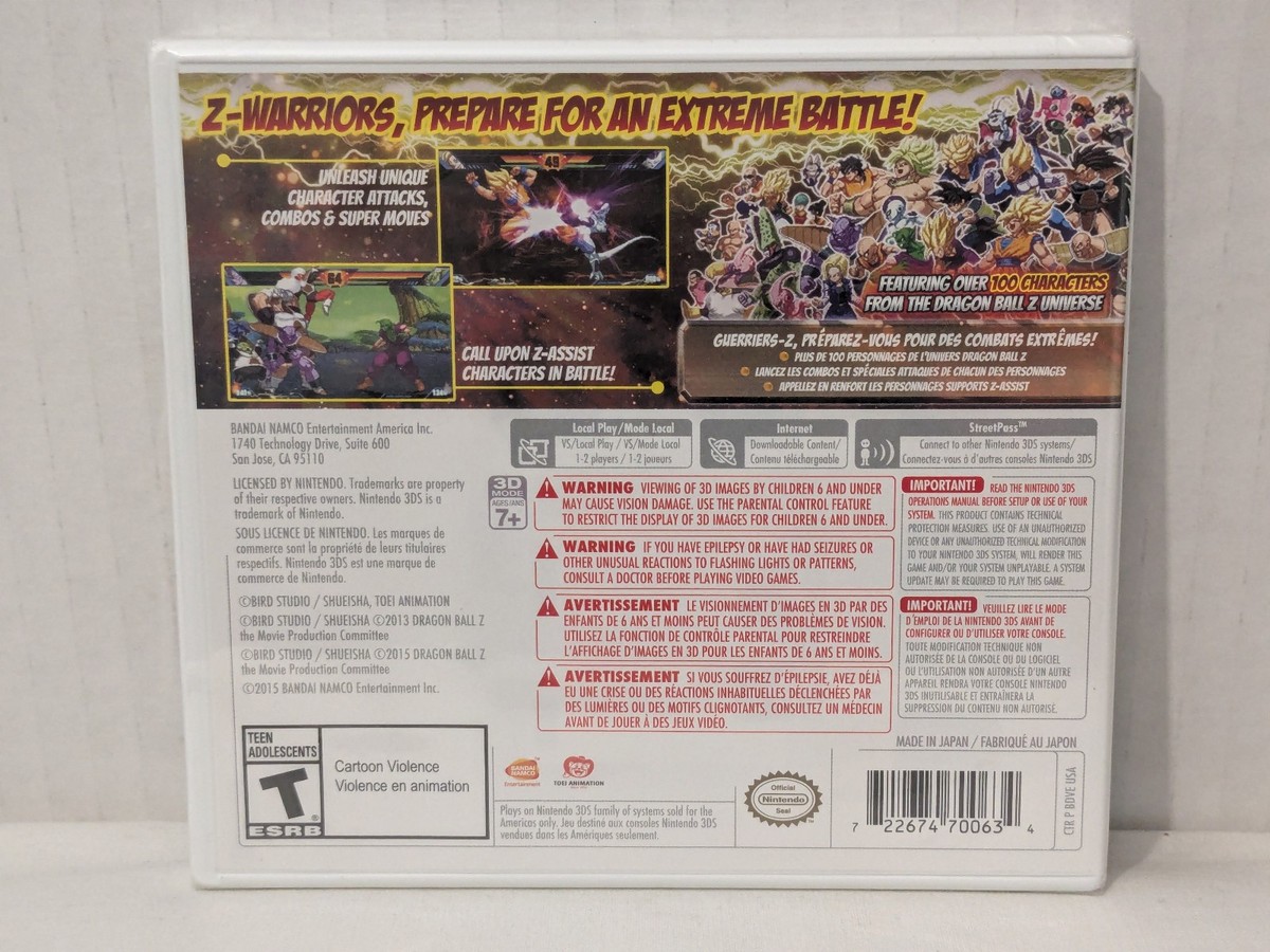 Dragon Ball Z: Extreme Butoden (Nintendo 3DS, 2015) for sale