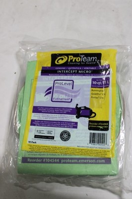 ProTeam 104544 Intercept Micro 10qt Vacuum Bags, 10 Pack ProVac CN, RunningVac