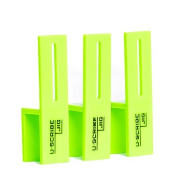 u-scribe jig 18mm (11/16'') Set of 3 Woodwork & Carpentry Jigs - Makes Scribin...