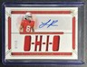 LATHAN RANSOM 2025 PANINI NATIONAL TREASURES ROOKIE SLOGANS JERSEY AUTO GOLD /10