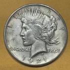 1921 Peace Silver Dollar $1 VF  Key Date