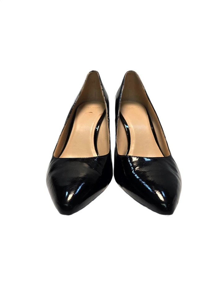Cole Haan Prieta Pump II Pointed Toe Leather Heels Shoes Black Womens Size 10 B - Image 3 of 4