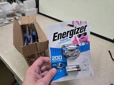 Lot of 4 Energizer HDA32E Vision 200 Lumens Blue LED Headlight Alkaline AAA